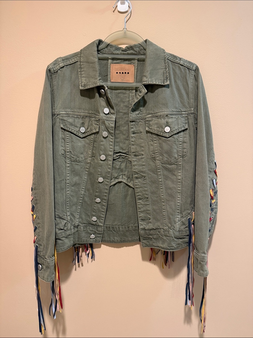 Blank NYC Fatigue Rainbow Tassel Jacket - Picture 2 of 4